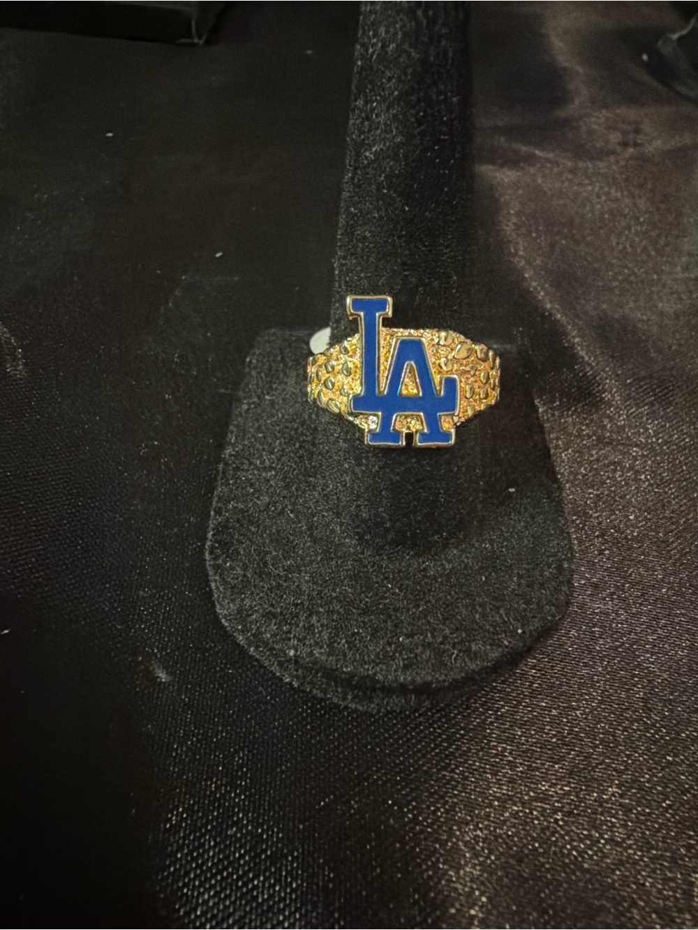Blue & Gold LA Logo Men's Ring - Team Style Accessory